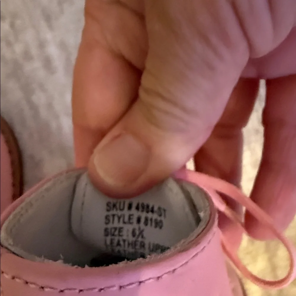 Josmo Toddler Pink Lace-Up Boots - Picture 7 of 7